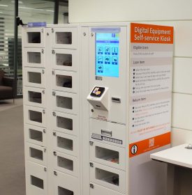 The Hong Kong Polytechnic University library locker photo